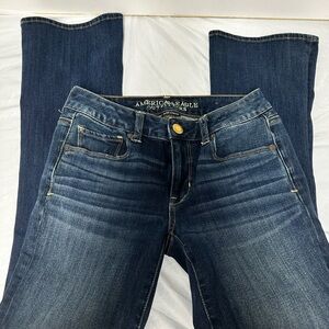 American Eagle Outfitters Blue Boot Cut Skinny Jeans